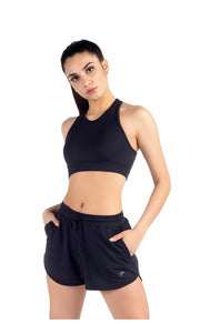 So Danca - Buena Halter Crop Top - Adult (RDE-2088ME) - Black