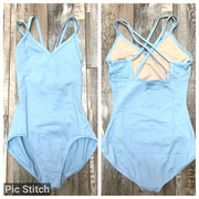 Capezio - Studio Collection Crisscross Back Leotard - Child (SE1029C) - Light Blue