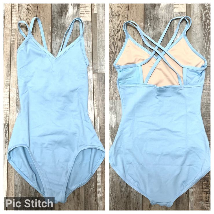 Capezio - Studio Collection Crisscross Back Leotard - Child (SE1029C) - Light Blue