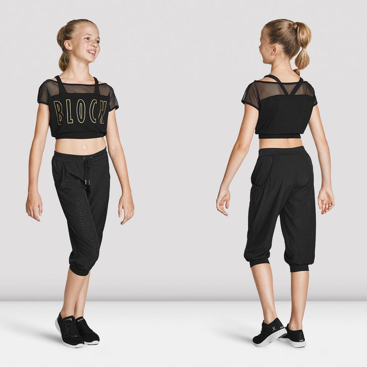 Bloch - Logo Crop Tee - Child (FT5219C) - Black