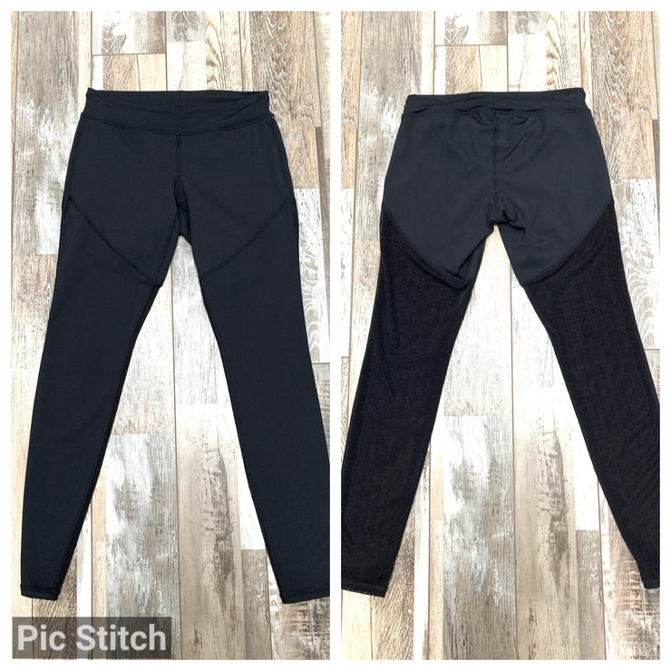 Capezio - Full-Length Leggings - Adult (11304W) - Black/Dotted Mesh Final Sale