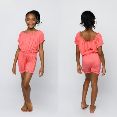 Sugar & Bruno - Youth MaryAnn Bloomer - Child (D9707) - Coral - Final Sale