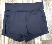 Capezio - Lace Insert Panel Short - Adult (11283) - Midnight Ocean - Final Sale