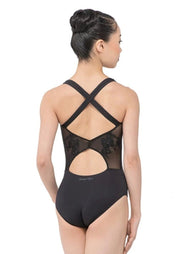 Ballet Rosa - Anette Cross Back Leotard - Adult (1071MFA) - Noir - Final Sale