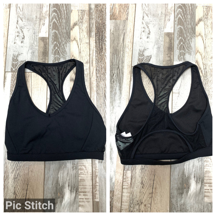 Capezio - Racerback Bra Top - Adult (11300W) - Black/Dotted Mesh - Final Sale