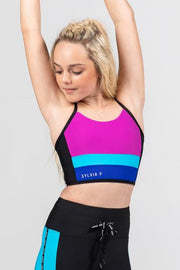 Sylvia P - Synchronised Cropped Singlet - Child/Adult - Multicolor Final Sale