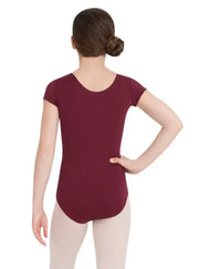 Capezio - Basic Short Sleeve Leotard - Child (TB132C) - Maroon