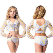 Danz N Motion - Mesh Animal Print Brief- Adult (21408A) - Yellow - Final Sale