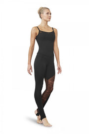 Bloch - Mesh Panel Stirrup Legging - Adult (FP5146B) - Maple - Final Sale