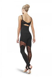 Bloch - Mesh Panel Stirrup Legging - Adult (FP5146B) - Maple - Final Sale