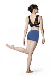 Bloch - Diamond Mesh Flock Mesh Short - Adult (FR5048) - Imperial Blue - Final Sale