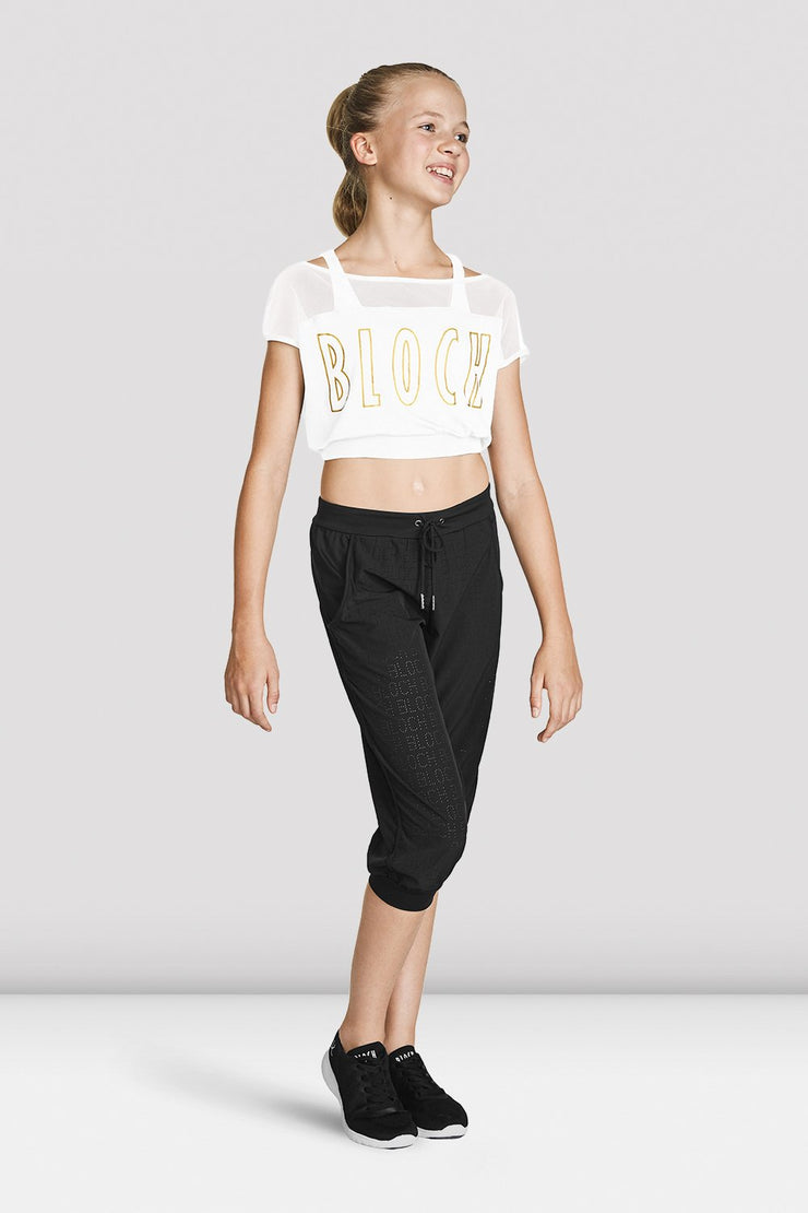 Bloch - Logo Crop Tee - Child (FT5219C) - White