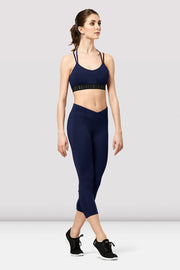 Bloch - Neena Logo Double Strap Crop Top - Adult (FT5257) - Parisian - Final Sale