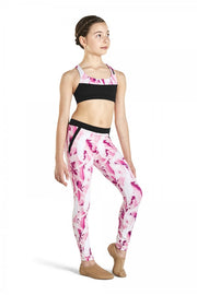 Kaia by Bloch - Printed Faux Pocket Legging - Child (KA019P) - Pinktastik - Final Sale