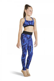 Kaia by Bloch - Printed Legging Contrast Band - Child (KA028P) - Mystik Final Sale