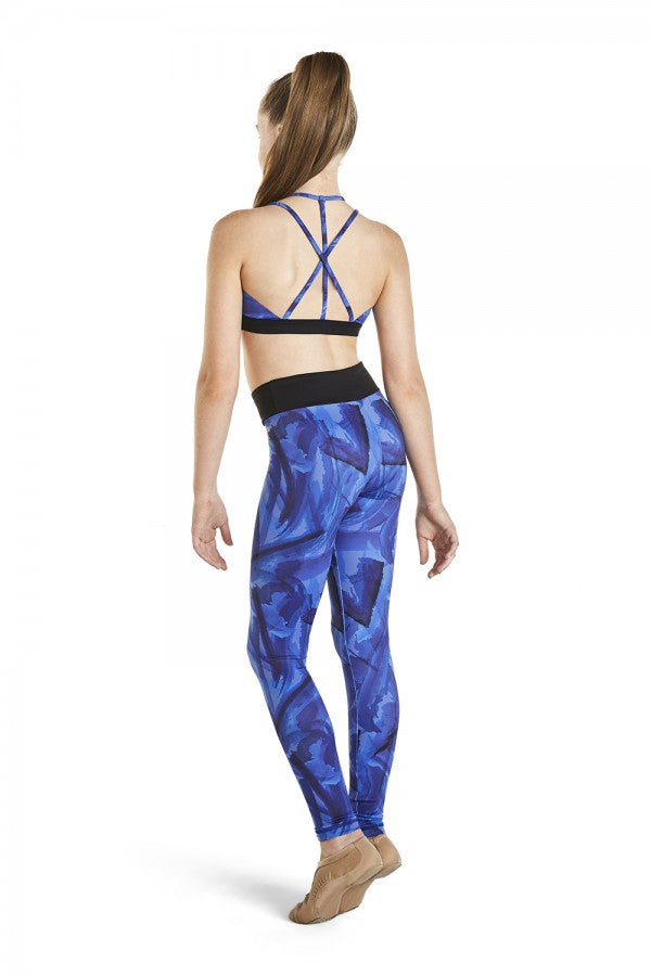 Kaia by Bloch - Printed Legging Contrast Band - Child (KA028P) - Mystik Final Sale