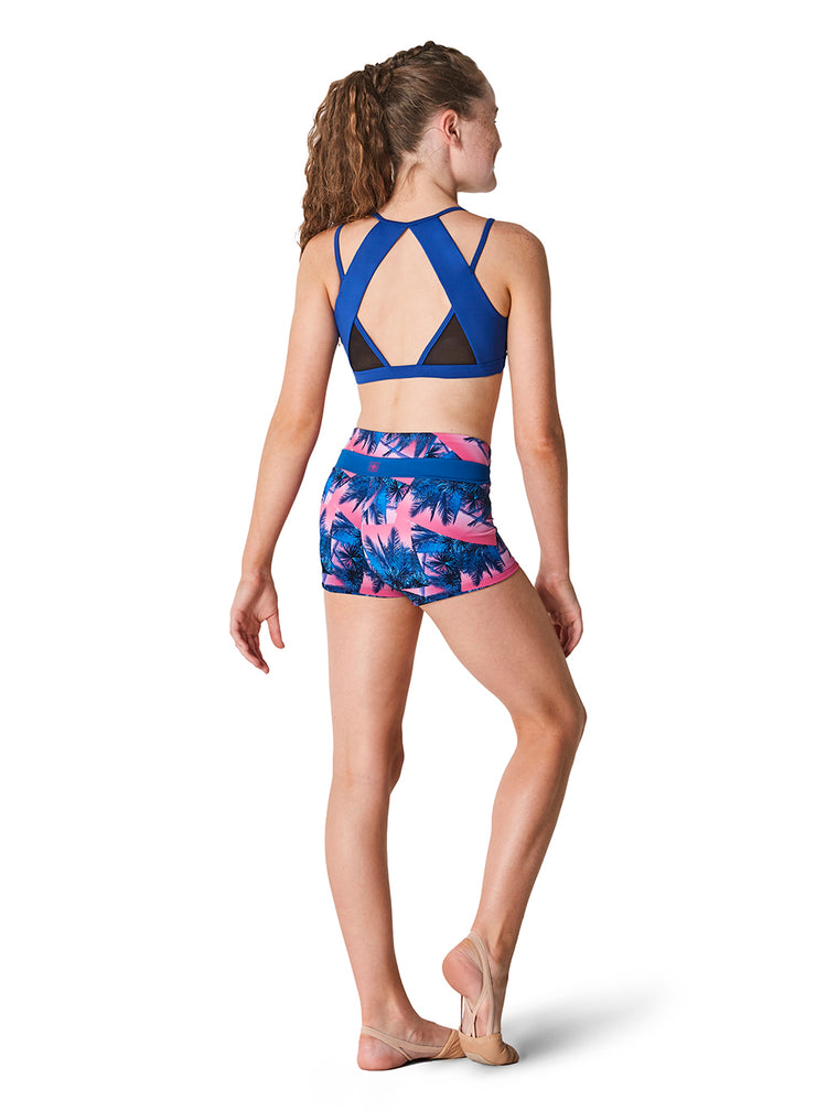 Kaia By Bloch - Palm Balm V Waist Shorts - Child (KA044S) - Palm Balm Final Sale