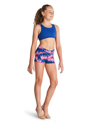 Kaia By Bloch - Palm Balm V Waist Shorts - Child (KA044S) - Palm Balm Final Sale