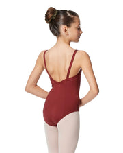 Lulli Dancewear - Darya V Back/Pinch Front Camisole Leotard - Child (LUB334C) - Black