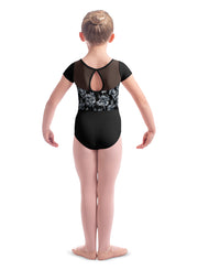Mirella - Print Cap Sleeve Leotard - Child (M1542C) - Black