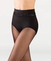 Body Wrappers - Open Mesh Hi-Waist Brief - Adult (P1161) - Black - Final Sale