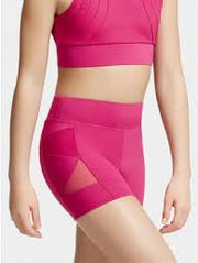 Capezio - Mesh Insert Short - Adult (MC825W) - Mulberry - Final Sale