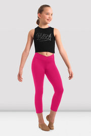 Bloch - Girls Twist 7/8 Leggings - Child (FP5066C) - Hot Pink