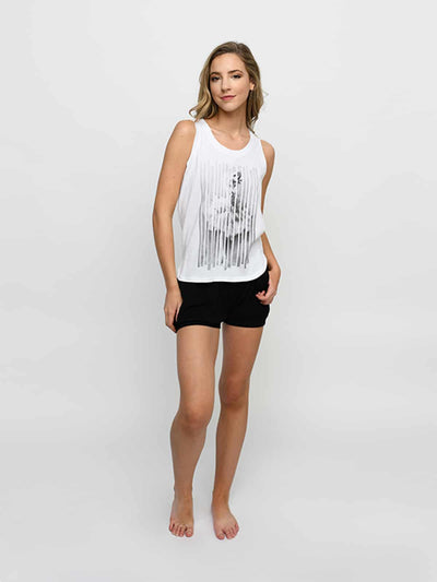 Sugar & Bruno - Ballerina Racerback Tank - Child (D9757) -White