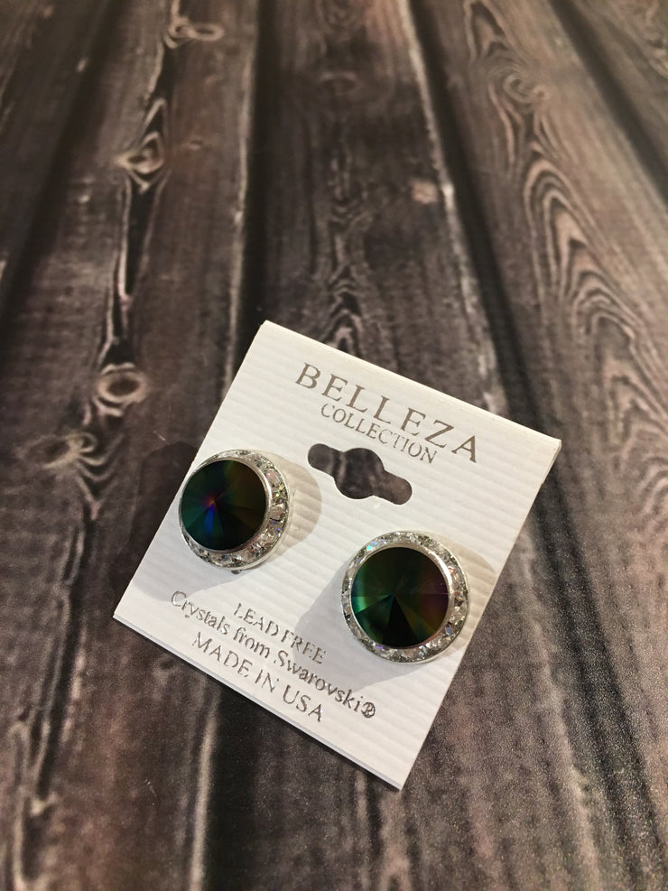 Belleza Collection - Swarovski Crystals Pierced Earrings - 15mm