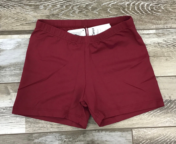 So Danca - High Waisted Shorts (Alli/Allison) - Child/Adult (SL83/SL82) - Burgundy