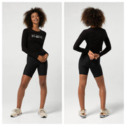 Bloch - Heritage Bloch Printed Fitted Long Sleeve Tee - Adult (ZLW5114) - Black - Final Sale