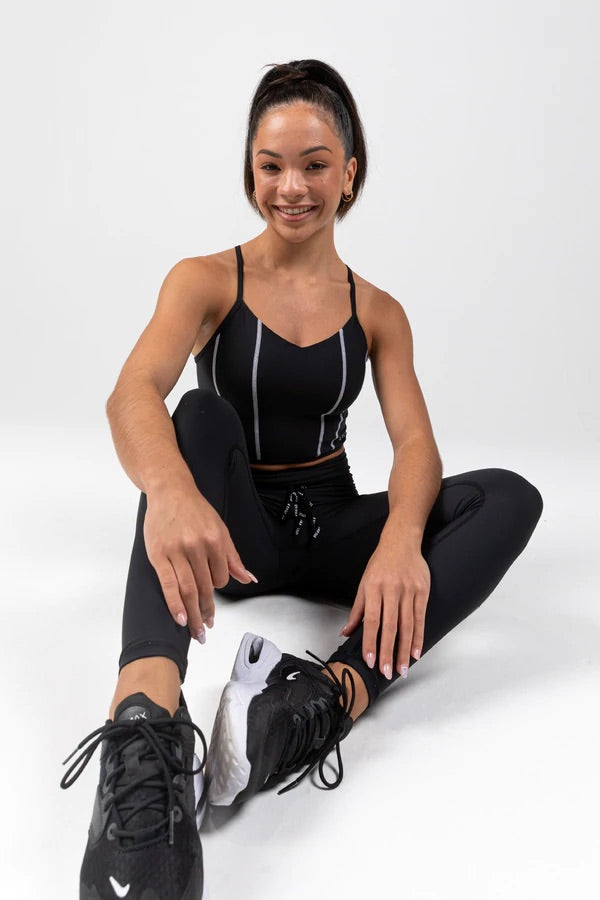 Sylvia P - Zone Cropped Singlet - Adult (21-10-AUP-009) - Black - Final Sale