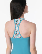 Suffolk - Citrus Empire Halter Leotard - Child/Adult (2412C/2412A) - Aqua - Final Sale