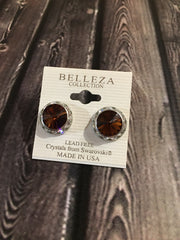 Belleza Collection - Swarovski Crystals Pierced Earrings - 15mm