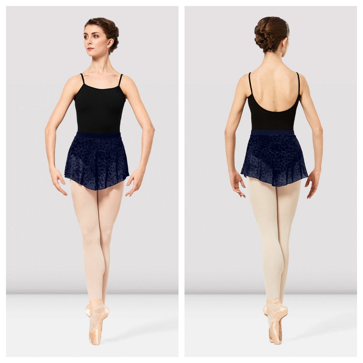Bloch - Janise Animal Print Mesh Pull On Skirt - Adult (R2311) - Parisian - Final Sale