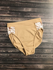 Bloch - Printed Mesh High Waisted Brief - Adult (FR5053) - Nomad - Final Sale