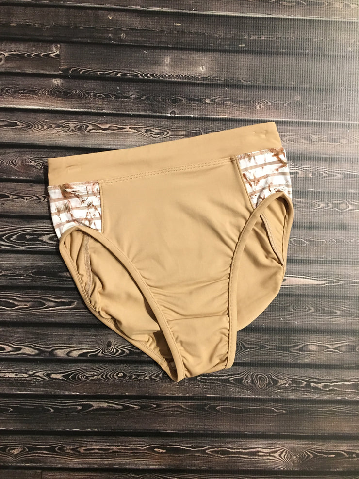 Bloch - Printed Mesh High Waisted Brief - Adult (FR5053) - Nomad - Final Sale