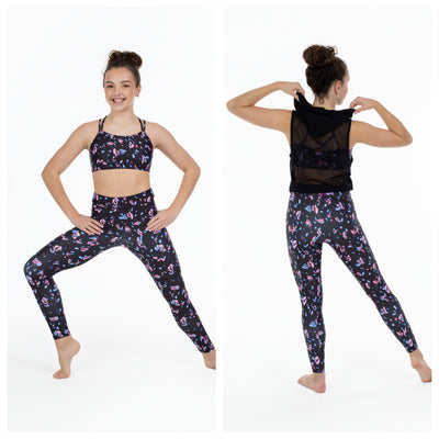 Bloch by Flo Active - Active Legging - Child (FM618) - Falling Petal - Final Sale