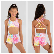 Sylvia P - Daisy Doo Hi-Waist Short (23-02-GWL-016) Child- Multicolored - Final Sale