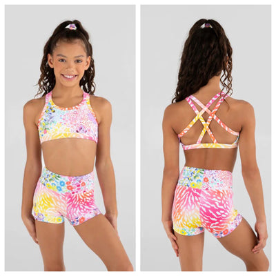 Sylvia P - Daisy Doo Hi-Waist Short (23-02-GWL-016) Child- Multicolored - Final Sale