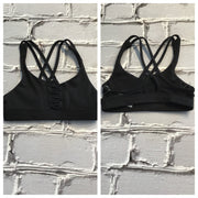 Bloch - Fiji Lace Up X Back Mesh Crop Top - Child (FT5130C) - Black - Final Sale