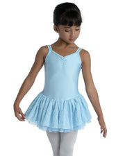 Danz N Motion - Zadie Girls Macrame Camisole Dress - Child (19205C) - Light Blue