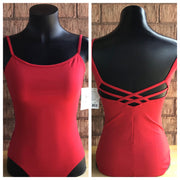 Capezio - Studio Collection Strappy Back Camisole Leotard - Adult (SE1030W) - Scarlet