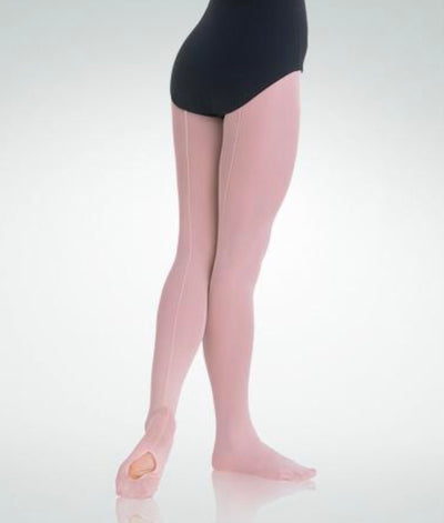 Body Wrappers - TotalSTRETCH Covertible Tights with Backseam - Child/Adult (C45/A45) - Theatrical Pink