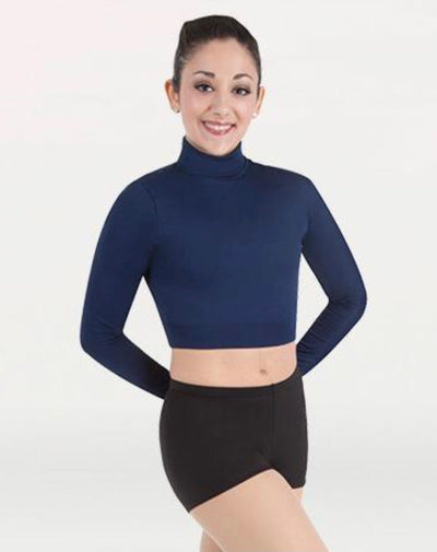 Body Wrappers - Long Sleeve Midriff Turtleneck - Adult (BWP206) - Multiple Colors Final Sale