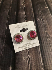 Belleza Collection - Swarovski Crystals Pierced Earrings - 15mm