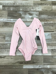 So Danca - Ruth Long Sleeve Leotard with Pinch Front and Low Back - Child (SL118) - Light Pink