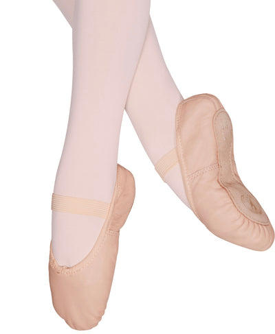Eurotard - Tendu Leather Ballet Shoe - Child/Adult (A2001) - Pink - Final Sale