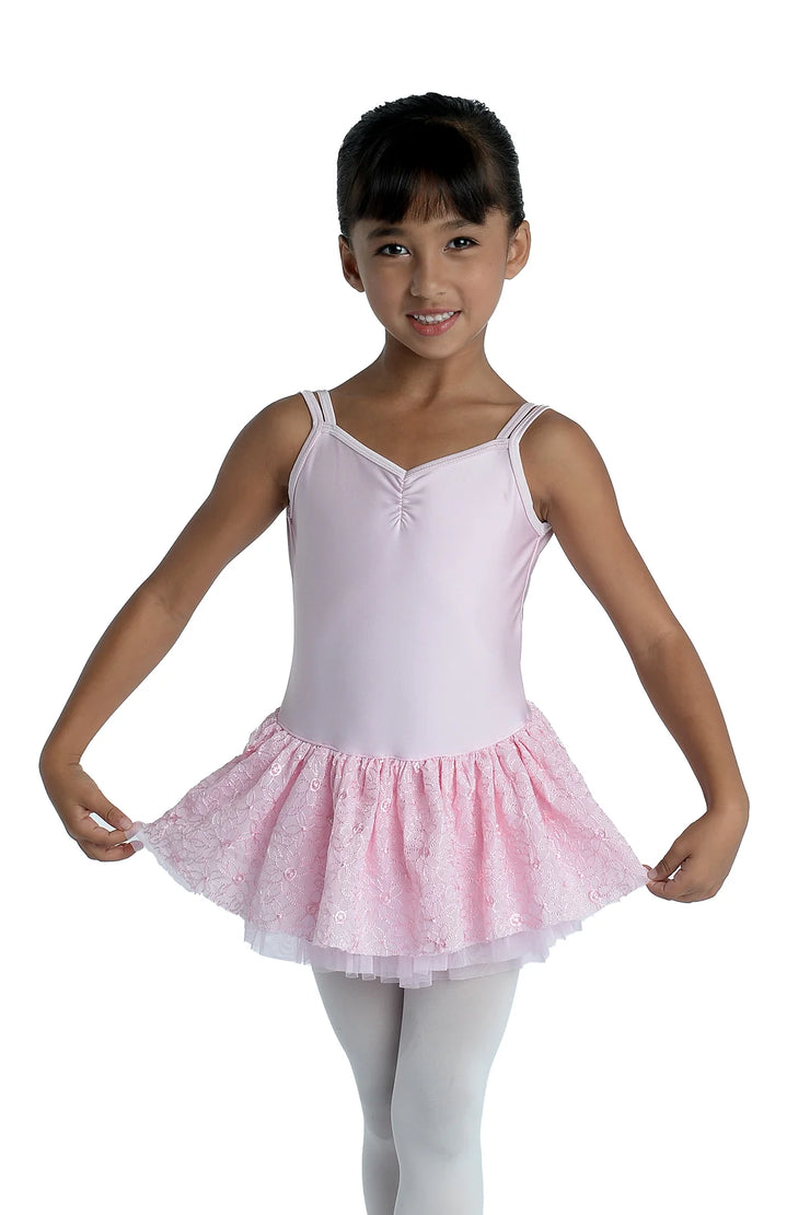 Danz N Motion - Zadie Girls Macrame Camisole Dress - Child (19205C) - Pink