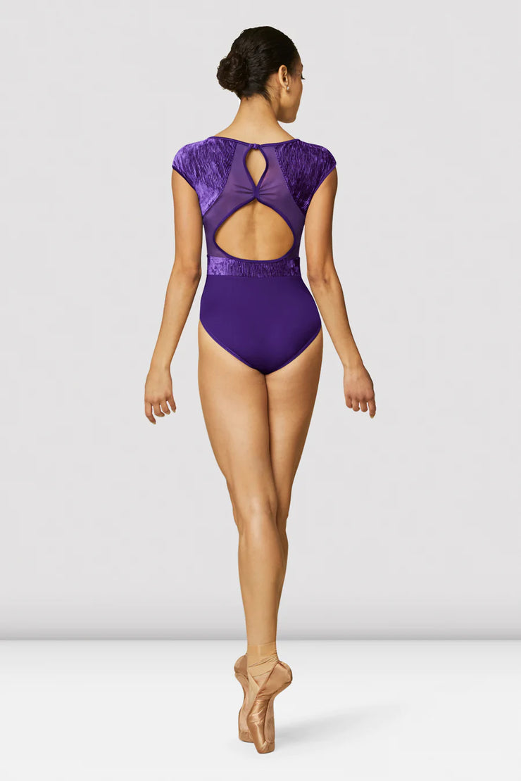Bloch - Boat Neckline Cap Sleeve Leotard - Adult (L4122) - Amethyst